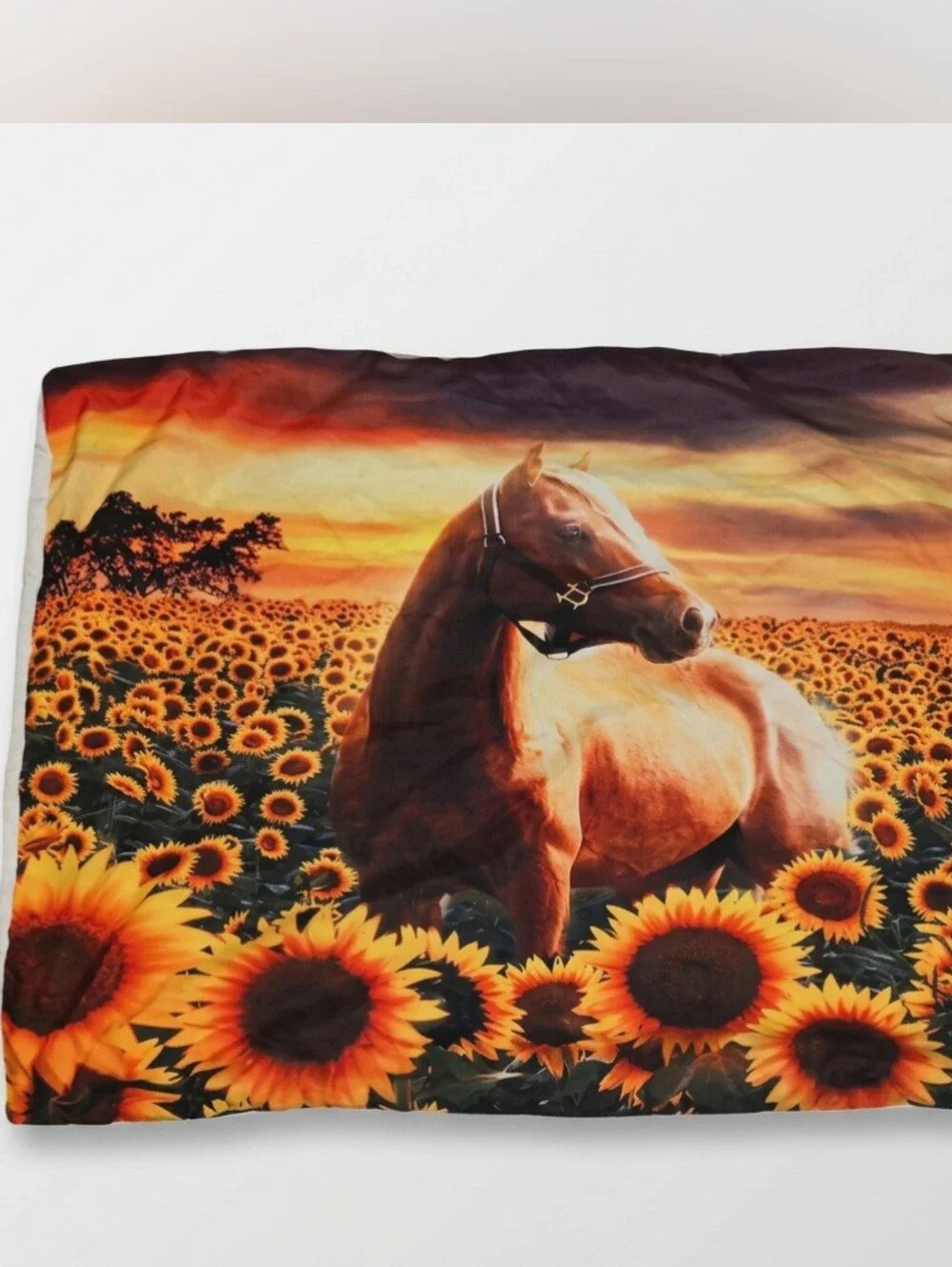 Rustic Horse & Sunflower Themed Comforter Set - (3 Pieces) Full Size